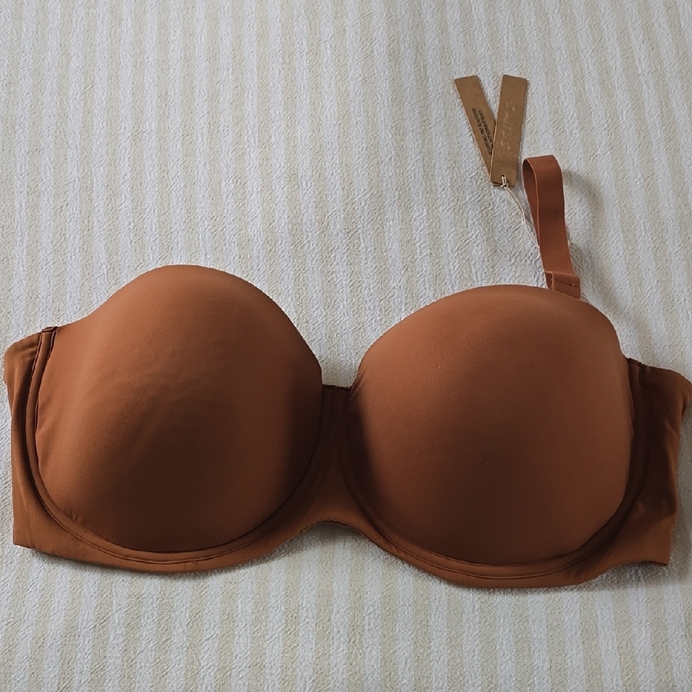 SKIMS Fits Everybody Strapless Bra Size:38H Bronze
